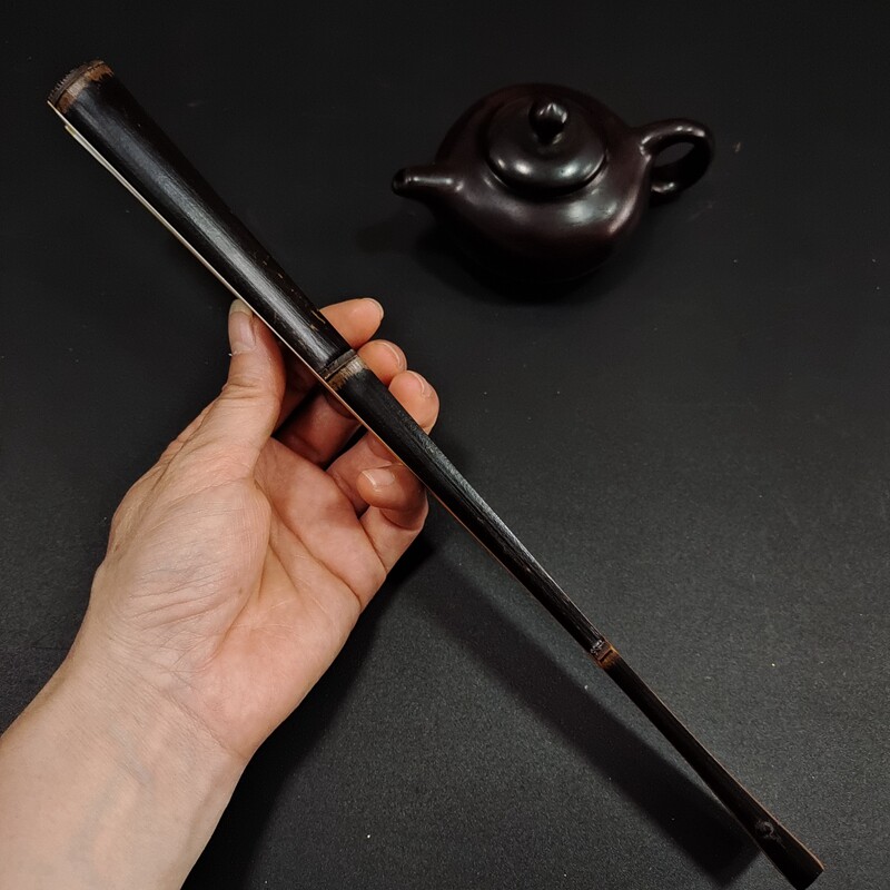 特价文玩折扇9.5寸18方天然带节紫竹扇骨玉竹小骨中国风工艺扇子