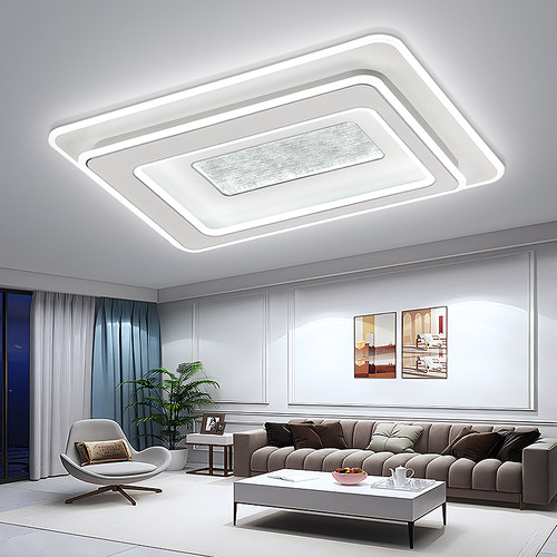 2025年新款客厅吸顶灯现代简约大气LED长方形大厅灯餐厅卧室灯具