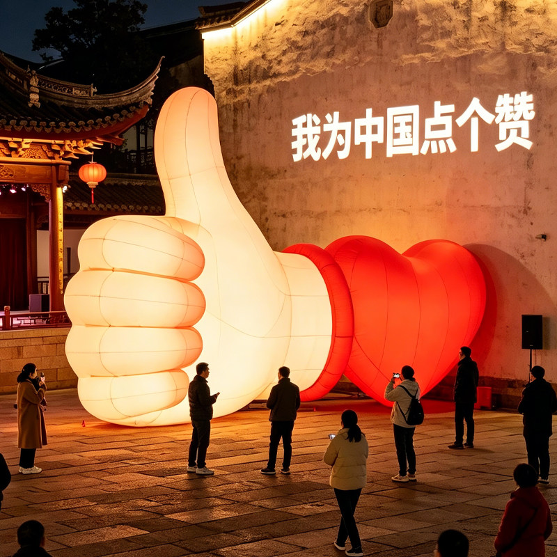 2026充气马年气模定制发光财充气用品