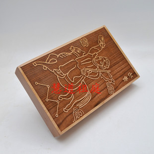 桃木印板四值功曹印板 使者印单面