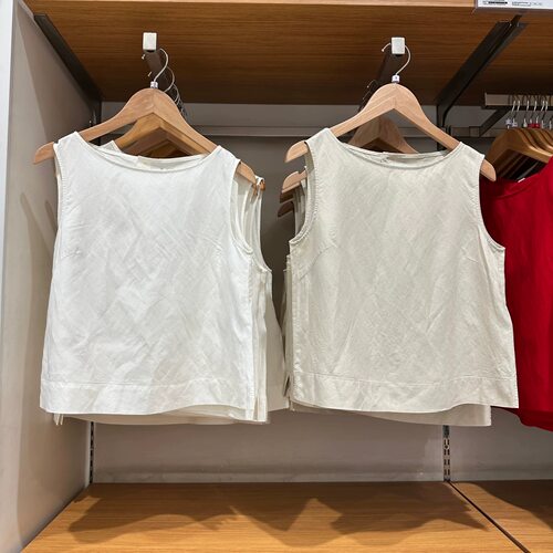 女装麻混纺衬衫简约无袖衬衣圆领T恤休闲上衣2026夏季新款483890