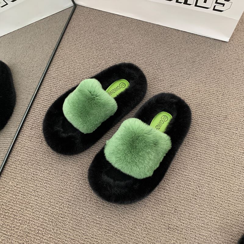 爆款毛毛拖鞋女冬季外穿