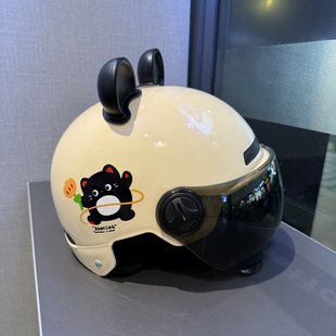 透气安全帽 卡通可爱防晒夏季 国标3c认证电动车头盔四季 通用男女款