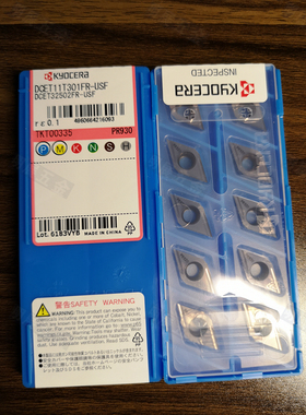 现货原装DCET11T301FR-USF PR930京瓷R0.1数控精加工前扫高光刀片