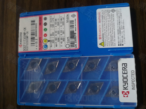 现货DCGT11T302MP-CK PR1535京瓷0.2角55度精车不锈钢高光车刀片