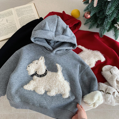 2025冬季新款儿童连帽卫衣男