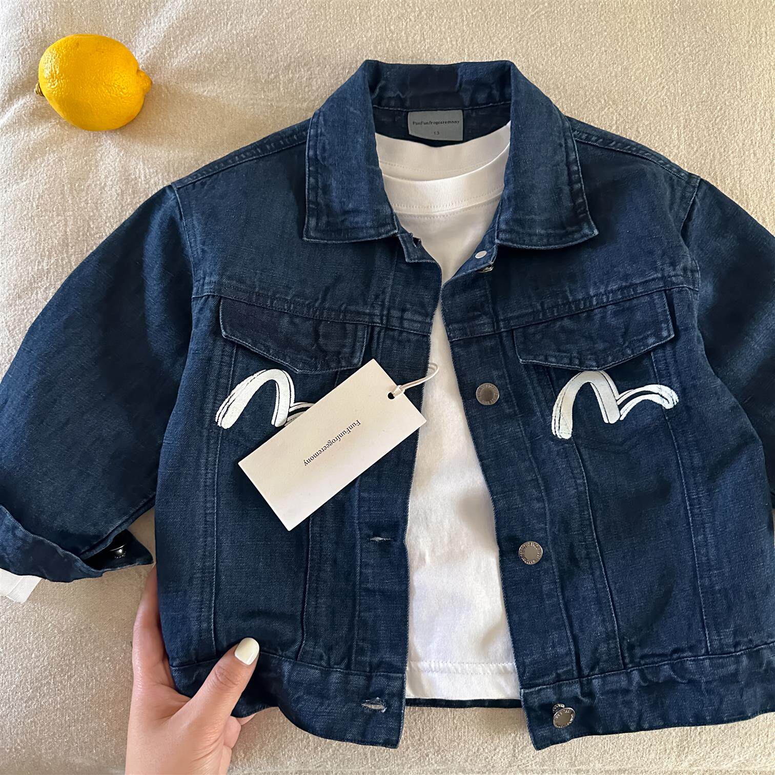 2026春儿童牛仔外套男童日系潮牌软牛仔衣夹克宝宝小童上衣女洋气
