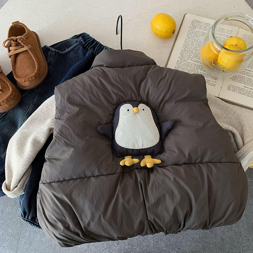 2025冬季新款儿童棉马甲男女童加厚小童装卡通保暖宝宝坎肩夹棉