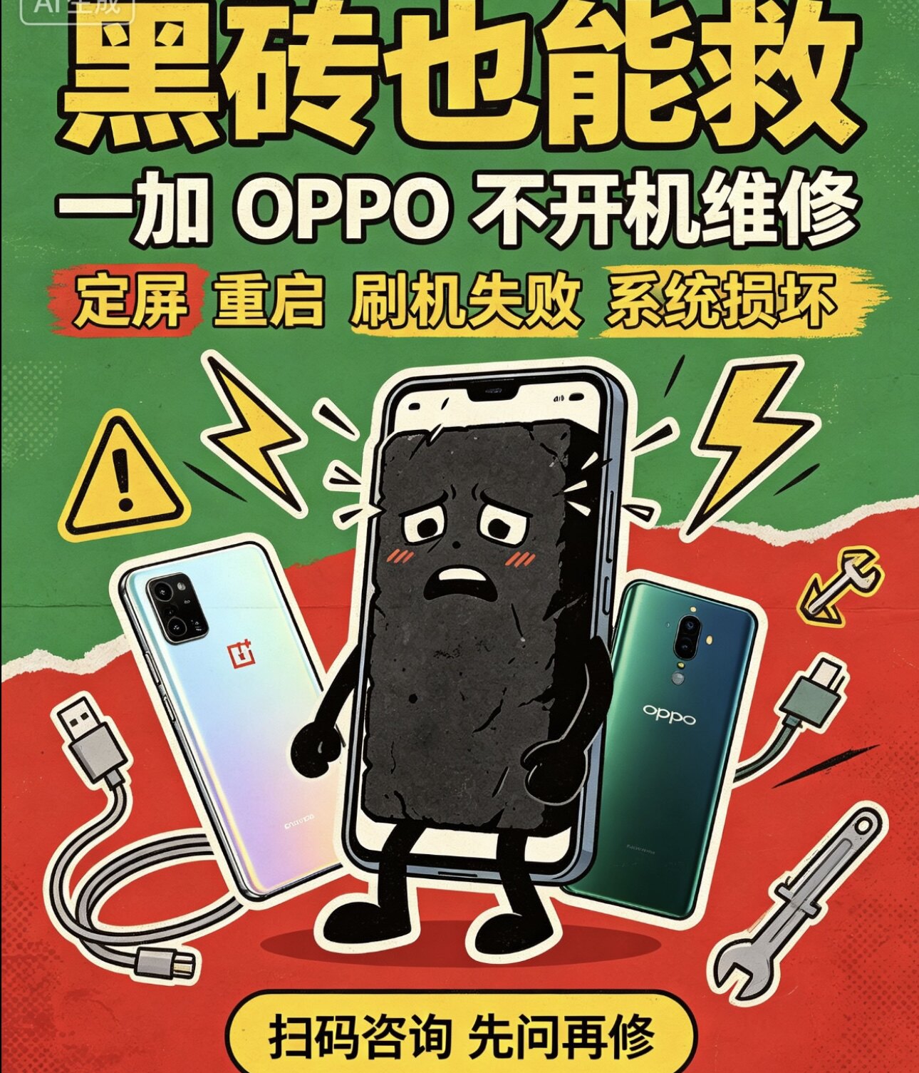 适用于Oppo 一加手机刷机黑数码维修工具