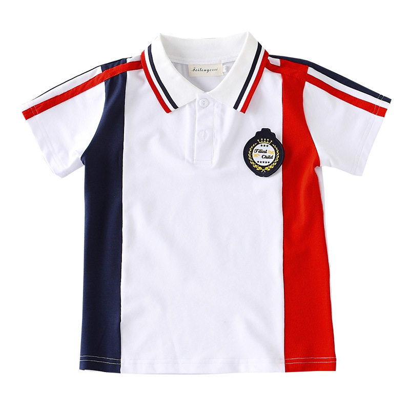 幼儿园教师上衣夏季老师工作服纯棉短袖T恤半袖校服中小学生班服