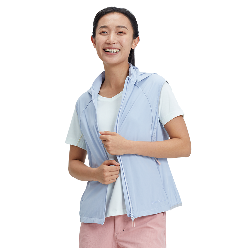 hylaeion风衣背心帽子可拆卸