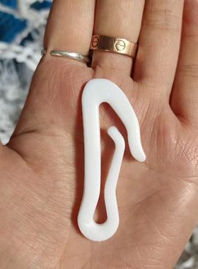 农用水果蔬菜大棚挂钩棚头套固定钩塑料勾白色放风防风钩