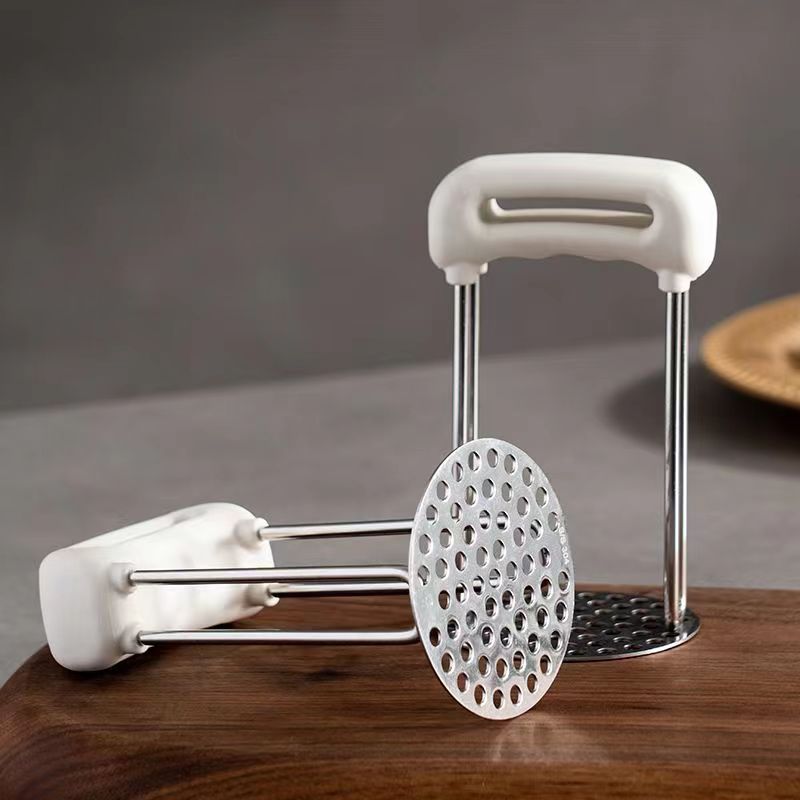 onlycook 304不锈钢捣泥器压泥器压土豆泥工具捣碎辅食牛油果神器