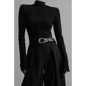 密拷小高领长袖 陈太太CHENTAITAI 打底 无以幻象