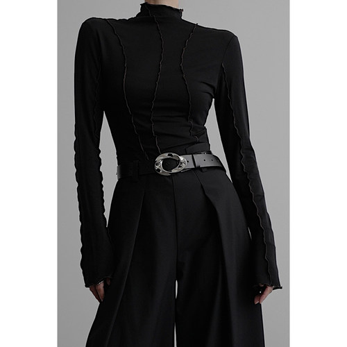 陈太太密拷小高领长袖打底