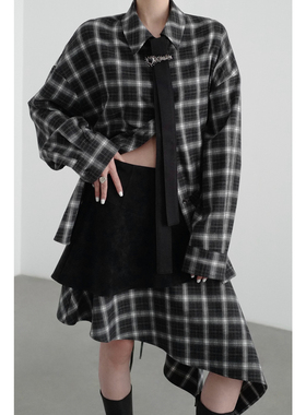 无以幻象 x 陈太太CHENTAITAI 格纹over衬衫