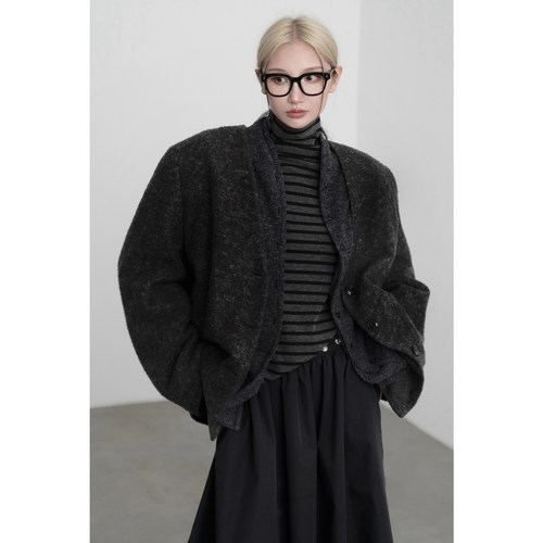 无以幻象水滴身毛里羊毛外套