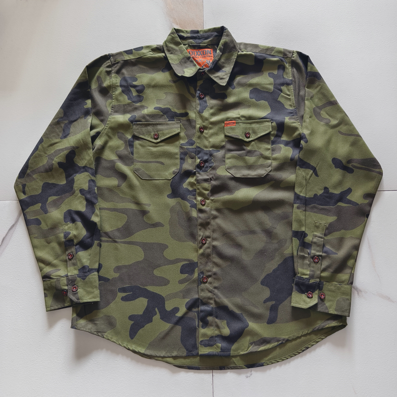原单加肥加大迷彩长袖衬衫衬衣机车摩托车骑行服潮流男宽松美码