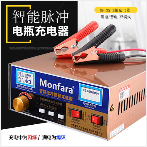 瓦尔塔统一骆驼汽车电瓶充电器