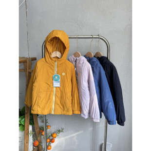 全量检品 中大童户外秋冬轻量蓄热保暖棉衣连帽保暖三防棉服外套