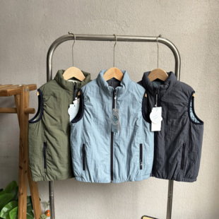 日本代官山订单 北到beiarrive 中大童秋冬柔软三防马甲保暖外套