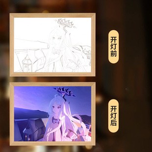 碧蓝档案周边手办白洲梓优香日奈未花阿洛娜摆件生日礼物灯光画