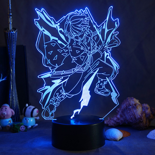 鬼灭之刃手办周边时透无一郎祢豆子蝴蝶忍我妻善逸小夜灯礼物盲盒