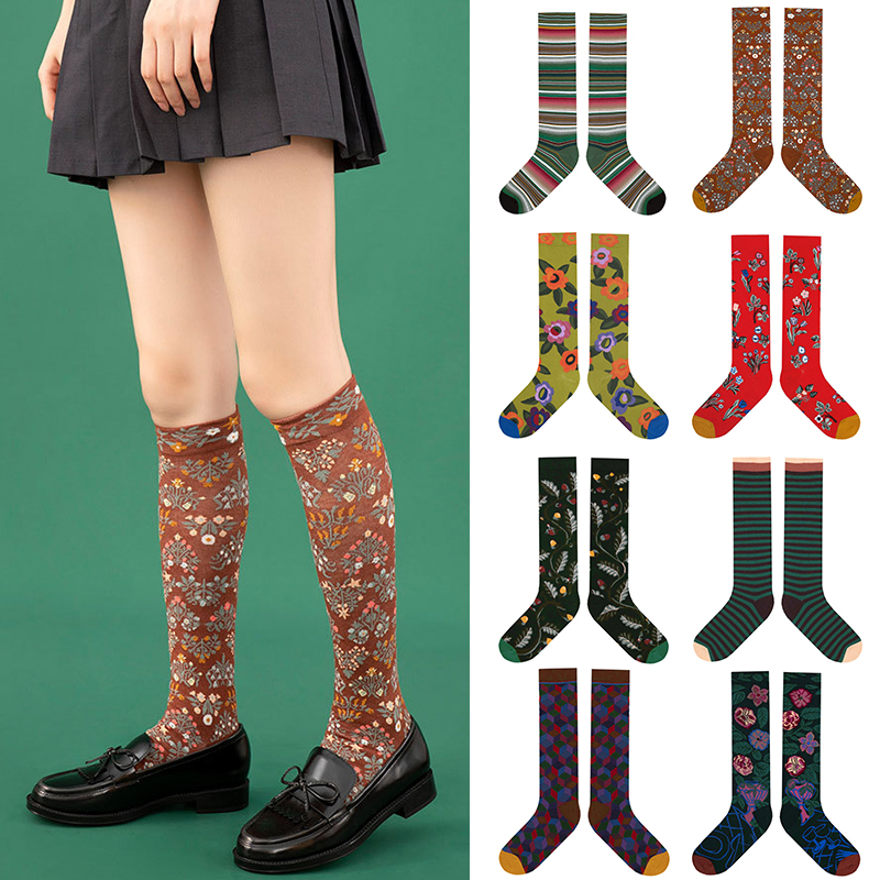 网红法国原宿长款潮袜春夏新品