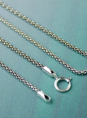 925纯银泰银吊坠搭配锁骨链