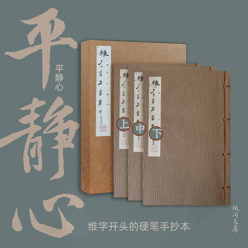 纸间维摩诘提升认知硬笔手抄本