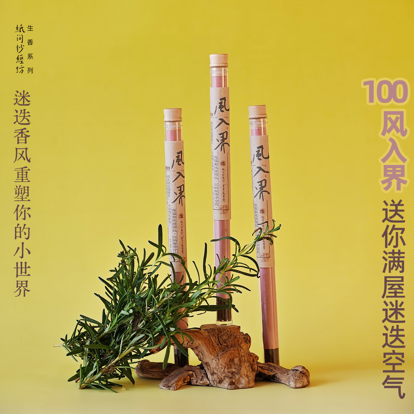 风入界迷迭香风小世界草本线香