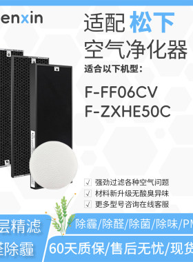 适配松下空气净化器F-FF06CV过滤网ZXKP/ZXKF/ZXKD55C滤芯ZXHE50C