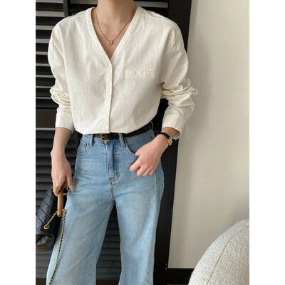 司南气质感老钱风亲肤亚麻棉通勤