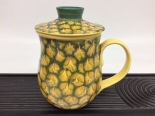 建窑茶杯台湾进口原装陶瓷三件带过滤内胆家用办公送礼精品个人杯