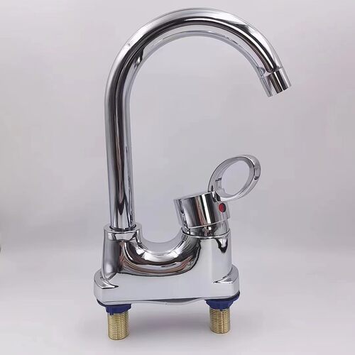 板凳二联大弯双孔混水阀龙头洗脸