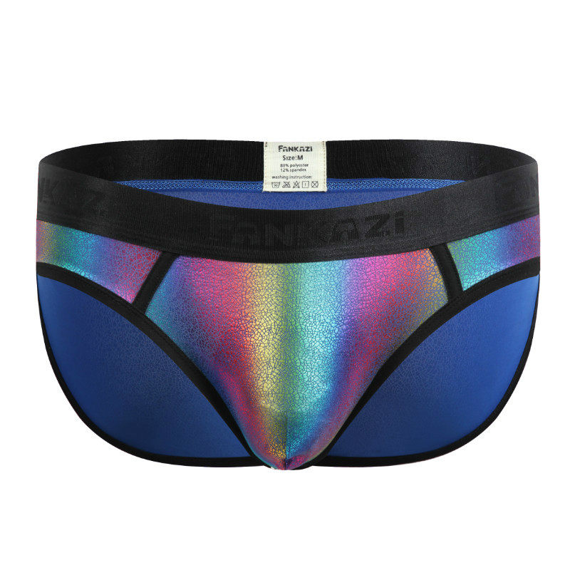 男士舞台涤纶明筋U凸低腰三角裤