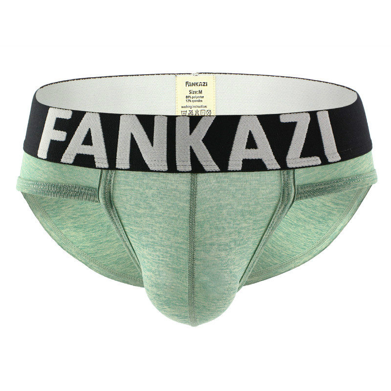 涤纶阳离子明筋U凸低腰男士内裤