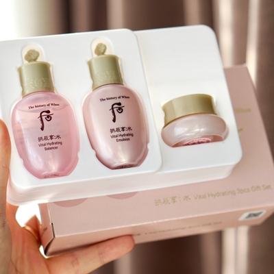 韩国whoo水云水妍清透三件套小样平衡水乳液补水保湿敏感肌到2027