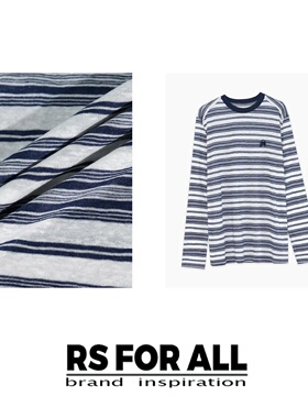 RS FOR ALL  莱赛尔撞色条纹上衣RSJL1617