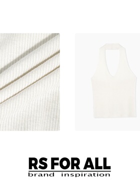 RS FOR ALL  真丝羊毛挂脖背心吊带RSKD1138-1