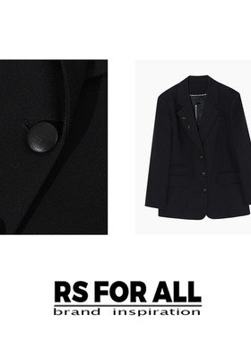 RS FOR ALL  绵羊毛宽松高级感西装外套RSQJ2603