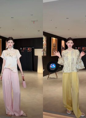 RS FOR ALL  天长丝百搭款阔腿休闲裤RSDF5491