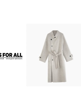 RS FOR ALL  苏力羊毛羊驼毛立领气质款毛呢外套RSCS2590-1