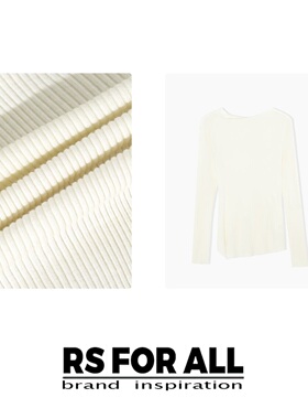 RS FOR ALL  100%扬子纱羊毛斜领不规则针织衫RSHD9883