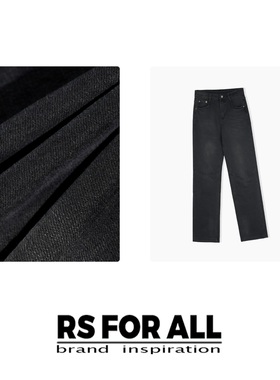 RS FOR ALL  莱卡加绒弹力款阔腿牛仔裤RSLD6283