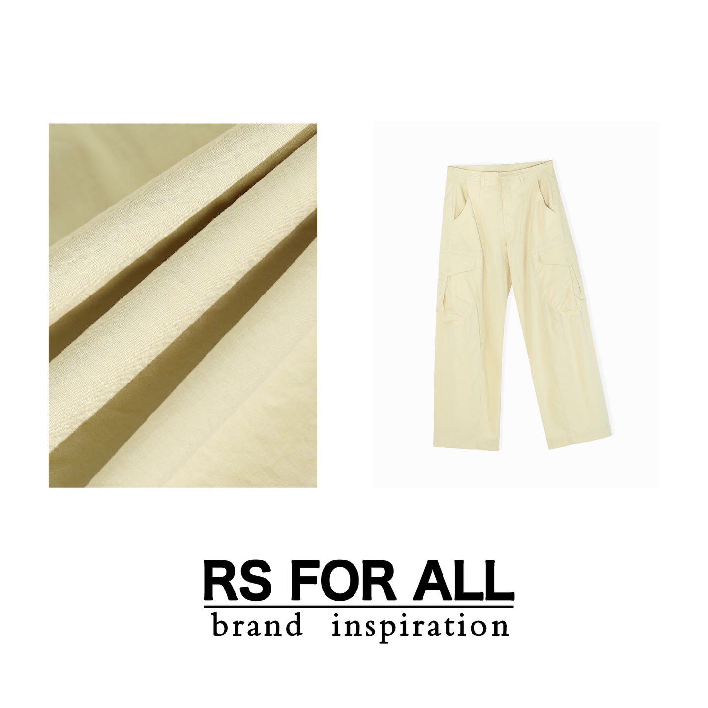 RS FOR ALL  100%棉轻薄透气款大口袋工装裤RSDX401