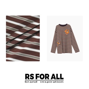 莱赛尔纤维撞色条纹卡通上衣RSZH8100 ALL FOR