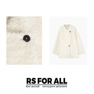 100%羊毛系扣皮毛一体外套RSQQ6017 ALL FOR