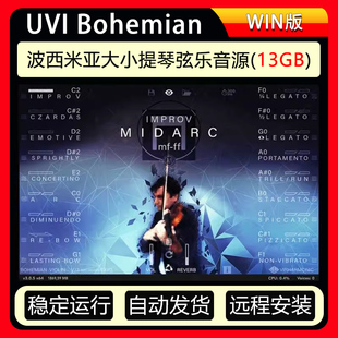 Bohemian Violin&Cello 波西米亚大小提琴弦乐音源包含Falcon