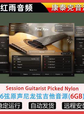 6弦原声尼龙弦吉他音源Session Guitarist Picked Nylon